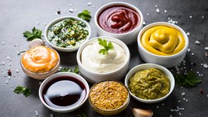 HOT AND COLD SAUCES FOR SALADS AND MAIN DISHES