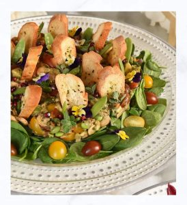 Salade catering style and appetizers class