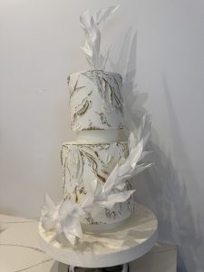 Occasional cake with wafer paper decoration